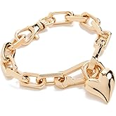 JENNY BIRD Women's Padlock Heart Chain Bracelet, High Polish Gold, One Size