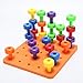 Putars Cute 30PCS Peg Board Set Montessori Therapy Fine Motor Toy for Toddlers Pegboard