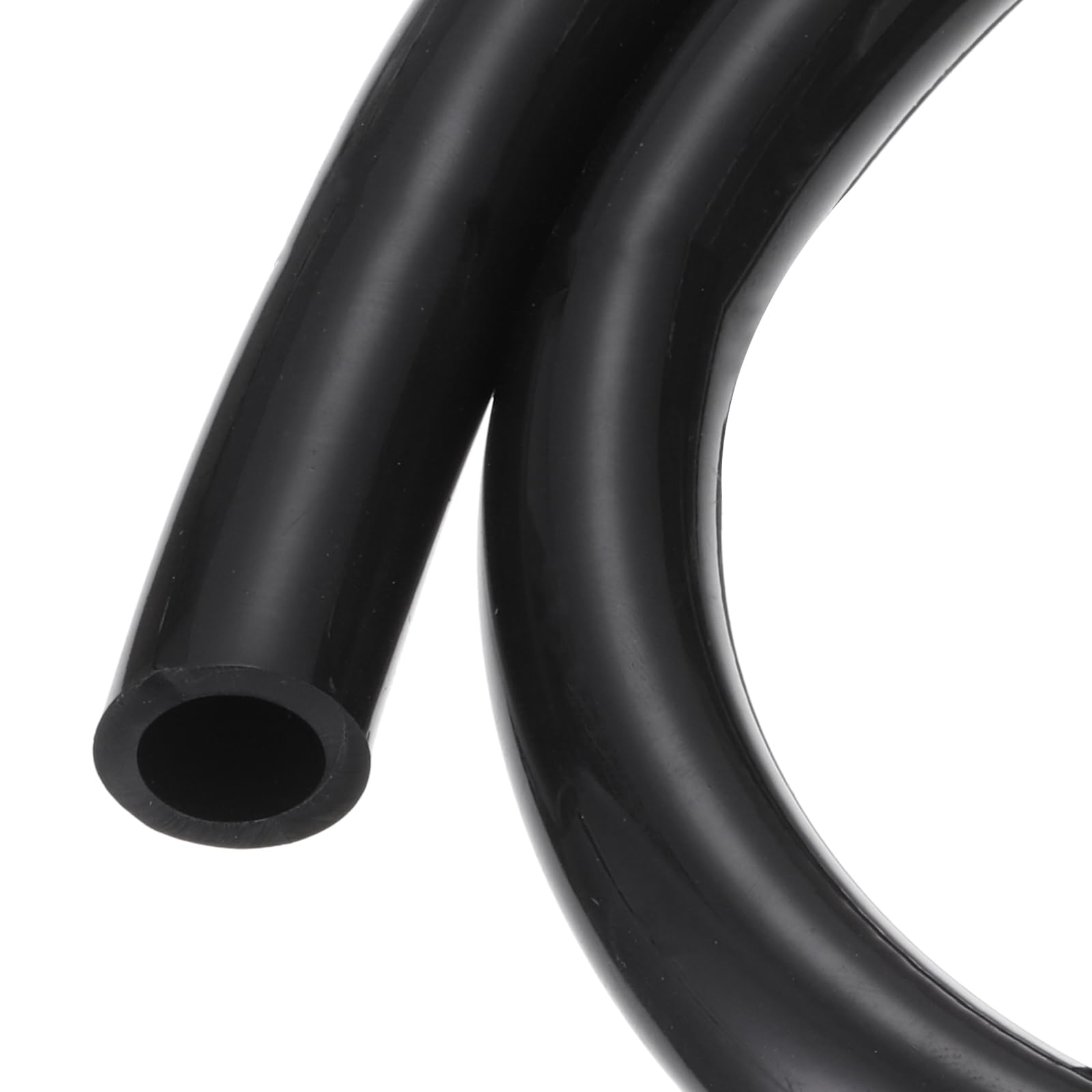 Rebower 3.3ft 12.7mm x 15.9mm Black Plastic PVC Tubing Flexible Vinyl Tube, [for Garden Irrigation, Water Hose, Fish Tank, Aquarium] - 1/2" x 5/8"