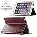 iPad 2 3 4 Vintage Brown BOOK Type Leather Case Flip Cover, Miniko(TM) Modern Slim Book Style Case for iPad 2 3 4 Premium PU Leather Smart Case Auto Sleep Wake Slim Fit Multi Angle Stand