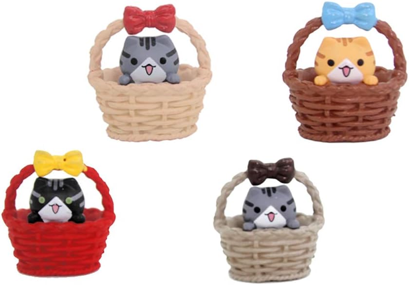 4 pcs Lovely Animal Characters Toys Figurines Playset, Garden Cake Decoration, Cake Topper