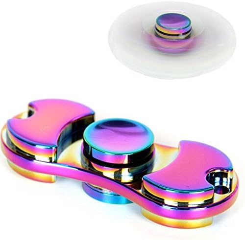 New Fidget Spinner Blade Brass Hand Toy Finger Bar EDC Pocket Desktoy Rainbow Gyro