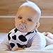 Stadela 100% Cotton Baby Bandana Drool Bibs for Drooling and Teething Nursery Burp Cloths 4 Pack Unisex Set for Girl and Boy – Western Baby Cowboy Cowgirl Cow Skin Paisley Wild West