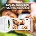 Selfie Ring Light, Oternal Selfie Light Rechargeable Portable Clip-on Selfie Fill Ring Light for iPhone Android Smart Phone Photography, Camera Video, Girl Makes up (White)