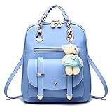 Vintage Stylish Girls School bag College Bag Casual Backpack(A17) (SKY BLUE)