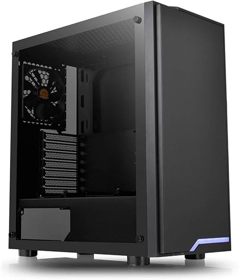 Thermaltake H100 TG ATX Mid Tower Chassis, Negro: Thermaltak: Amazon.es: Informática