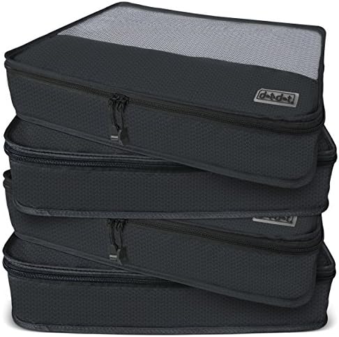 Dot&Dot Large Packing Cubes for Travel - 4 Piece Luggage Accessories Organizers 1 Dot&Dot Large Packing Cubes for Travel - 4 Piece Luggage Accessories Organizers