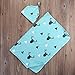 Gobrillant Baby Boy Girl Deer Swaddle Blanket Coming Home Bath Towle (Blue Bottom ash)