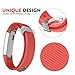 Greeninsync Bands for Fit Bit Alta,Replacement for Fit Bit Alta Bands Large Size with Ultrathin Fastener For Fit Bit Alta/Fit Bit Alta HR/Fit Bit Ace Sport Arm Band No Tracker(Red)