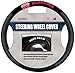 Fremont Die NCAA Nebraska Cornhuskers Poly-Suede Steering Wheel Cover, Fits Most Standard Size Steering Wheels, Black/Team Colors