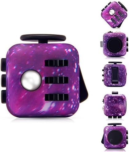 TAKAGISM Fidget Toy Cube Relieves Stress and Anxiety for Children and Adults Perfect for ADD ADHD Anxiety and Autism (starry sky)