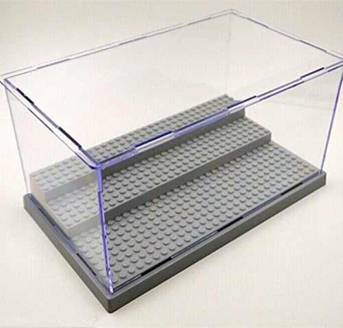Mingyaa 3 Steps Clear Acrylic Display Case Dustproof Tray Protection Toys DIY Box