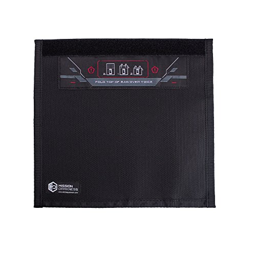 Mission Darkness Non-Window Faraday Bag with Black Liner for Phones & Small Electronics//Superior Device Shielding for Law Enforcement, Military, Executive Travel, Data Security, Anti-Hacking - Thumbnail 3