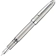 Asvine J16 Brushed Titanium Fountain Pen Fine Jowo Nib Piston Filling, Ink Window, Wrench & Box