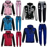Kids Girls Boys Baseball Tracksuit NYC FOX Jacket Trouser Hoddie Bottom Joggers