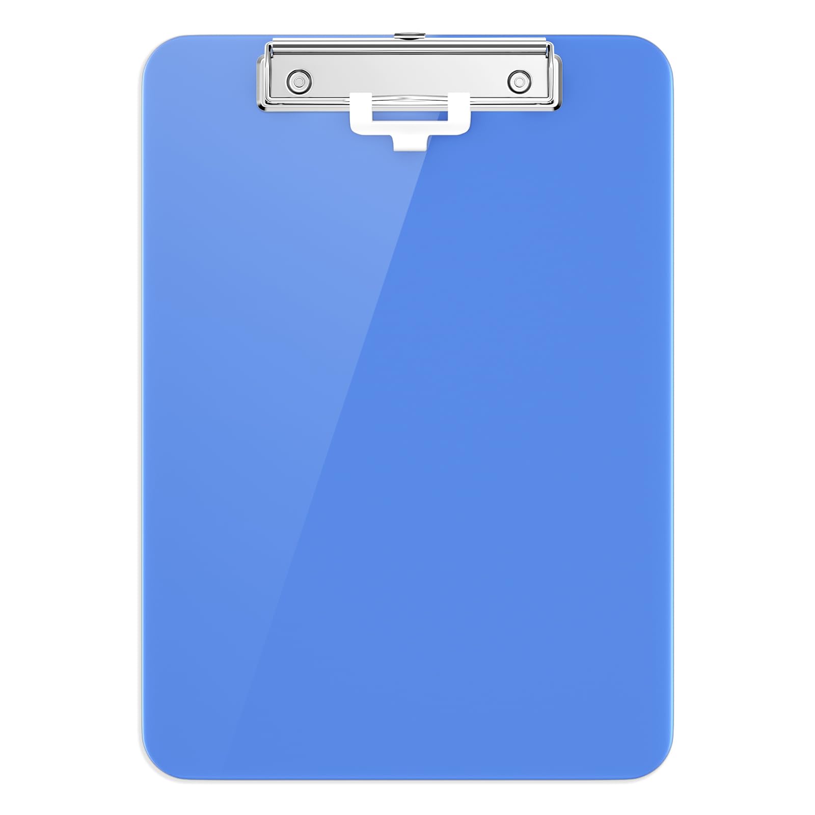 Hongri Plastic Clipboard with Pen Holder, Blue 8.5x11 Letter Size Clip Board for Classroom, Office, Students, Nurses and Women, Low Profile Clip, Size 12.5 x 9 in — image 1