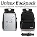 Student Backpack, Laptop Commuter Backpack for Men Women, Travel College Bookbag Back Bag with USB Charging Port, Unisex Water Resistant Casual Rucksack Fits 15.6 inch Laptop