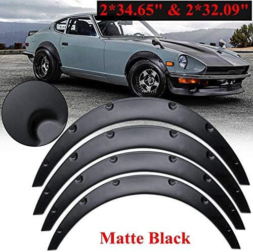 FANGPAN 4Pcs 88cm Car Body for Fender Flares Extension Wide Wheel Arches Universal Flexible Car Body Mudguard Protector Cover Mud Guard