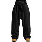 GSOU SNOW Mens Snow Pants Women Baggy Snowboard Pants Loose Fit Insulated Windproof Waterproof for Ski Hiking Winter Outdoor