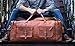 Leather Duffel Bag 32 inch Large Travel Bag Gym Sports Overnight Weekender Bag by Komal s Passion Leather (30 inch)