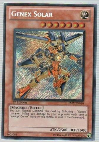 Yu-Gi-Oh! - Genex Solar (HA02-EN010) - Hidden Arsenal 2 - Unlimited Edition - Secret Rare