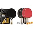 STIGA Carbon+ Ping Pong Paddle – 7-ply Extra Light Carbon Fiber Blade – 2mm Premium Sponge – Concave Pro Handle for Exceptional Grip – Performance Table Tennis Racket for Tournament-Level Play Red