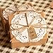 Phenovo 100pcs Paper Blank Card DIY Gift Tags Rectangle Label Brown