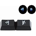 2 Pcs 1.5u R1 Backlit Novelty Keycaps Set Portal Laser Carving Ctrl Win Alt FN Key Cap OEM Profile for Razer Corsair etc. All MX Gaming Mechanical Keyboards (2pcs 1.5u)