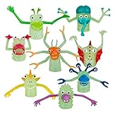 Glow In The Dark Finger Monsters Finger Monsters (Set Of 8 In Each Order) by Accoutrements