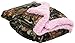 Baby Infant Camo Accent Soft Sherpa and Plushed Lined Coral Fleece Gift Blanket (Everest White)