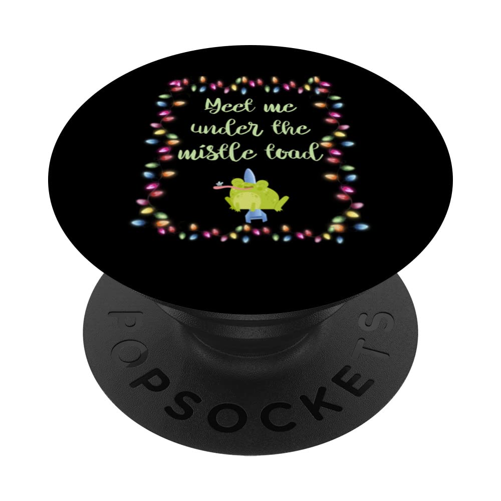 Funny Christmas Meet Under The Missile Toad Adult Humor PopSockets Swappable PopGrip