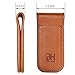 GH GOLD HORSE Slim Magnetic Money Clip Leather Minimalist Business Card Holder for Men, Brown