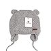 XIAOHAWANG Warm Baby Hat Cute Bear Toddler Earflap Beanie for Fall Winter (0-6 Months, A-Grey)