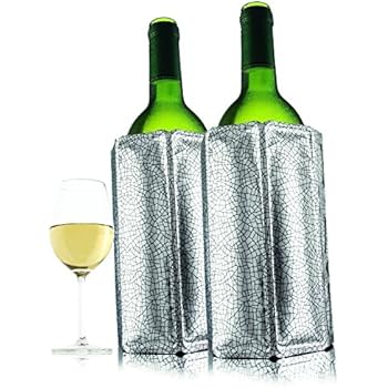 Vacu Vin Active Wine Cooler Silver, Set of 2