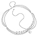 Fashion 21 Silver Tone Womens Tear Drop Rhinestone Accent Head Chain Jewelry IHC1032R