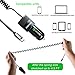 USB Type C Car Charger, Aonear 36W USB Car Charger with Quick Charge 3.0 Technology,Built-in Coiled Type C Cable for Nexus 6P 5X, LG G6, Galaxy S8/S8+,Note 8 ,Pixel 2/2 XL,OnePlus,with Extra USB Port