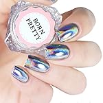 BORN PRETTY 0.5g Holographic Laser Rainbow Powder Chrome Pigment Manicure Nail Art Glitter