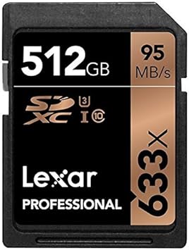 Lexar Professional 633x 512gb Sdxc Uhs I U3 Card Hasta 95 Mb S De Lectura W Image Rescue 5 Software Amazon Es Electronica