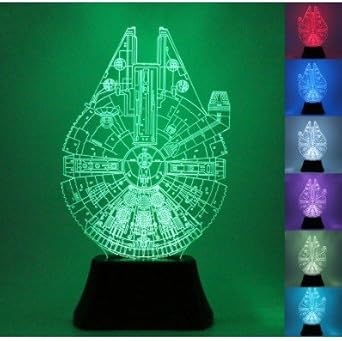 Lampe Led Usb Star Wars Faucon Millenium Couleur Changeante Amazon Fr Luminaires Et Eclairage