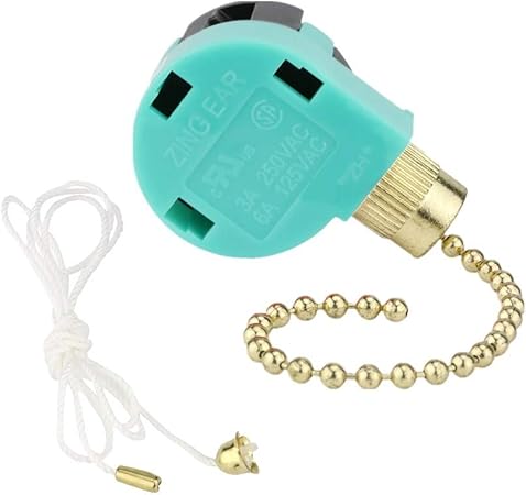 Ceiling Fan Switch Zing Ear Ze 268s6 3 Speed 4 Wire Pull Chain