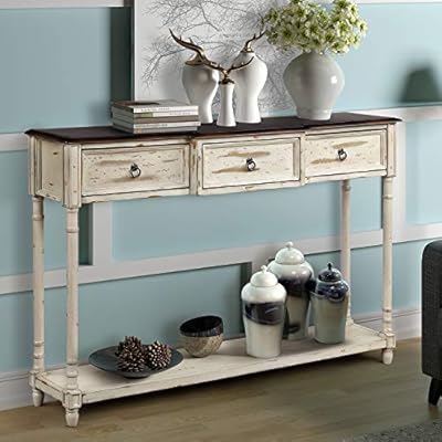Amazon Com Console Table Sofa Table Sideboard Table With 3