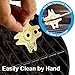 One Piece Brass Grill Scraper - Bristleless Method to Clean Your Barbecue Grill Grates - The Grate Grill Scraper