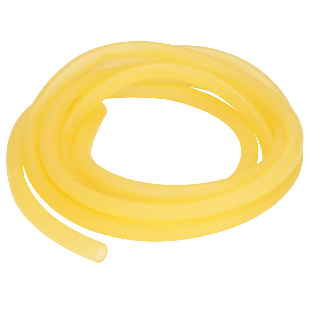 stonylab Rubber Tubing, Pure Latex Amber Tubing Natural Rubber Tube with 14 mm OD 10 mm ID Highly Elastic and Strong, 3 Meter