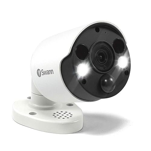 Swann Add-On DVR Bullet Security Camera with Sensor Spotlight, 4K