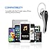 Bluetooth Headset Earpiece Wireless Earphones Leyell V4.1 with Voice Reminder and Noise Cancelling Mic