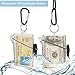 6 Pack Waterproof ID Badge Holder Case Waterproof Clear Vertical ID Card Holder with Lanyard Carabiner and Keychain