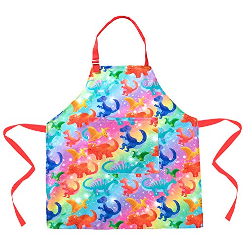 Sylfairy Aprons for Kids Girls Rainbow Galaxy Unicorn Apron with