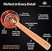 Copper Measuring Spoons Set of 6 - Sturdy and Lightweight, Round Shape. Copper-Plated Stainless Steel. Stylish Mirror Polished Finish. Includes Kitchen Conversions Chart. Gift Under 10 Dollars