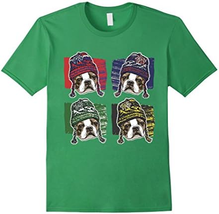 Men's MudgeWare Boston Terrier 4 Seasons Sports T-Shirt 3XL Grass