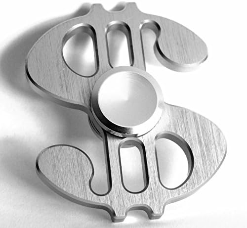 Fidget Spinner EDC Sensory Hand Toy Ideal for Stress Relief, ADD, ADHD, Autism, Focus – Unique Aluminium Alloy Gold Color Dollar Design and Durable Metal Bearings for High Top Speed, Prime Delivery